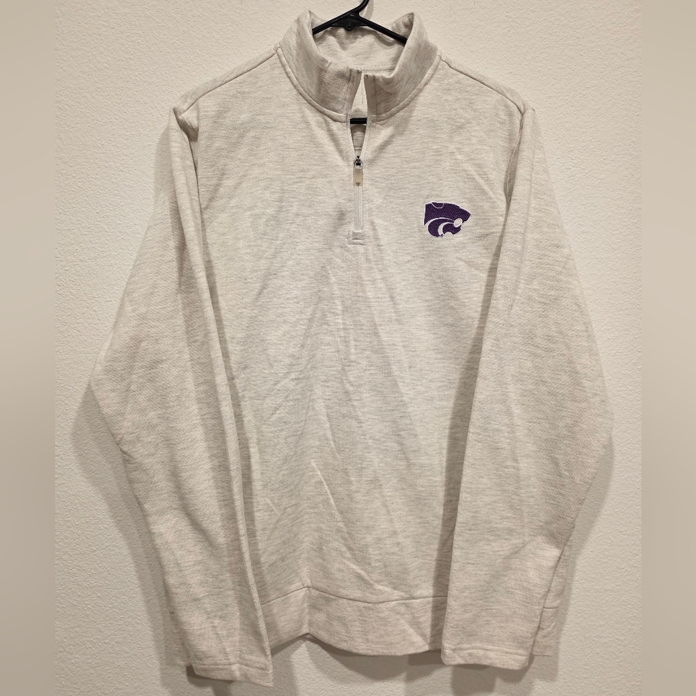 Kansas State Gray Quarter-Zip Pullover